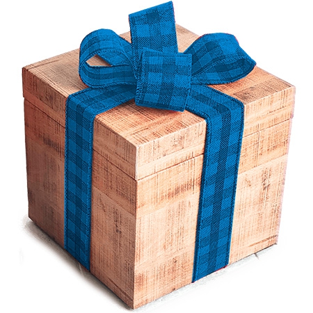 Новогодний подарок Кубик Индиго
